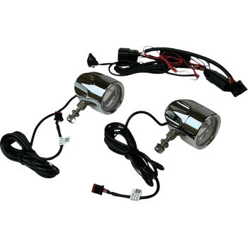 CUSTOM DYNAMICS LED Fog Light - Halo - Chrome PB-FOG-23-C