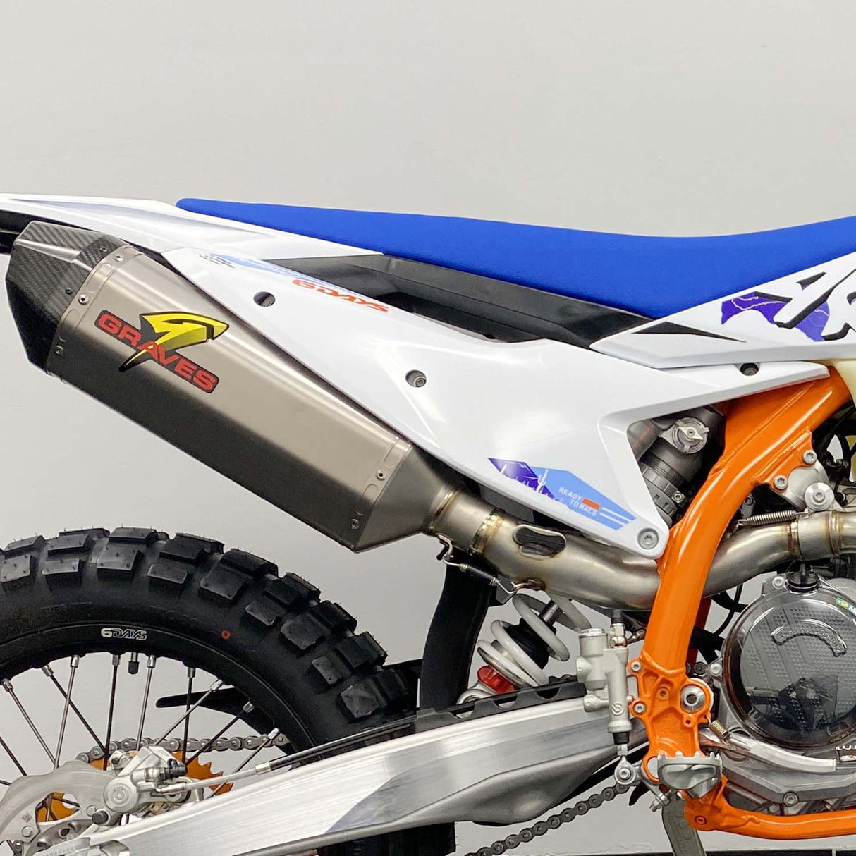 Graves Multi Fitment Dualsport Titanium Exhaust - Ktm - Husqvarna - Gasgas 2024 Exk-24exc-Sot