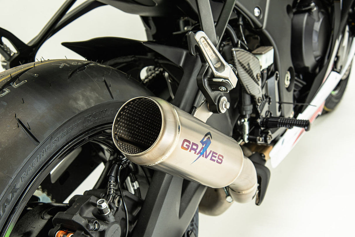 Graves Exhaust Moto1 Cat Back Exhaust Zx10r / Zx10rr 2021 -2023 Exk-21zx1-Som