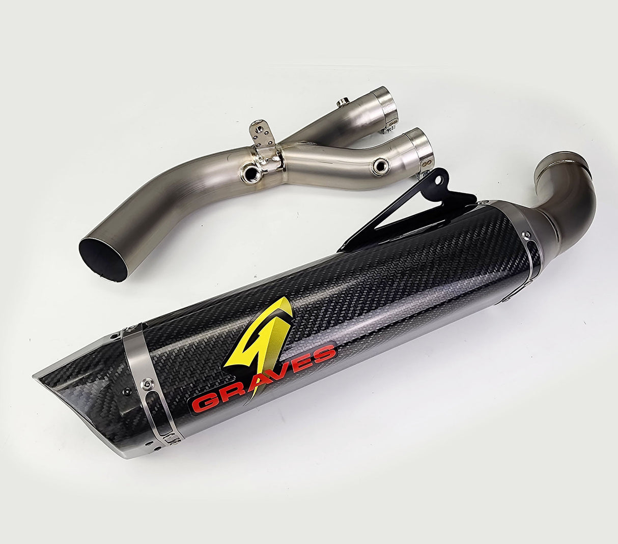Graves MotorSports for Yamaha MT-10 2022-2025 Cat Eliminator Exhaust System EXY-22MT10-CETC