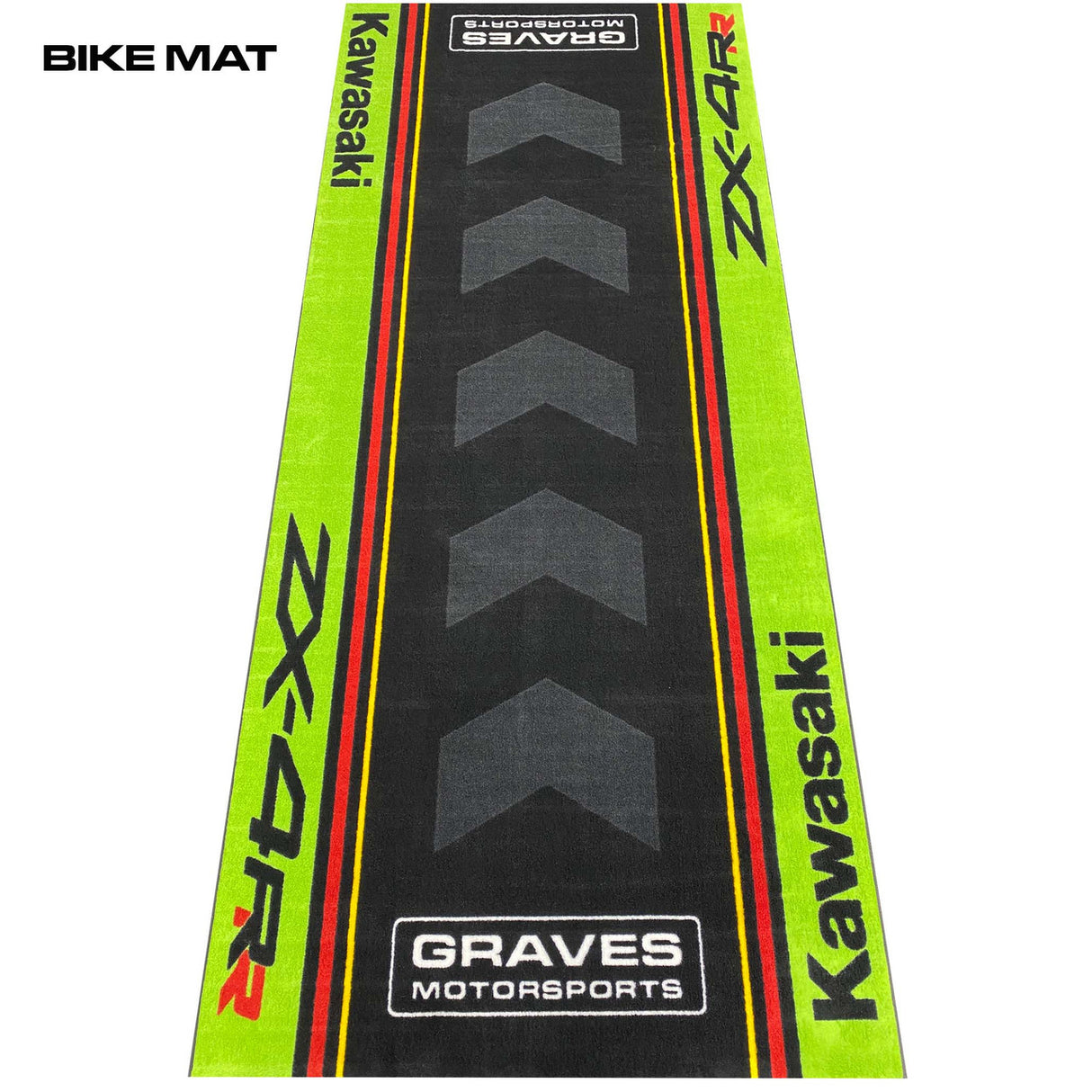 Graves Kawasaki ZX-4RR Bike Mat Green 3.5 x 8 foot BMK-ZX4-001
