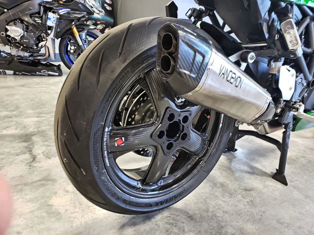 Vandemon Kawasaki H2 SE SX Vandemon Titanium Exhaust System 2018-25 KAWAH2SESXTIEXHSYSC VA-133
