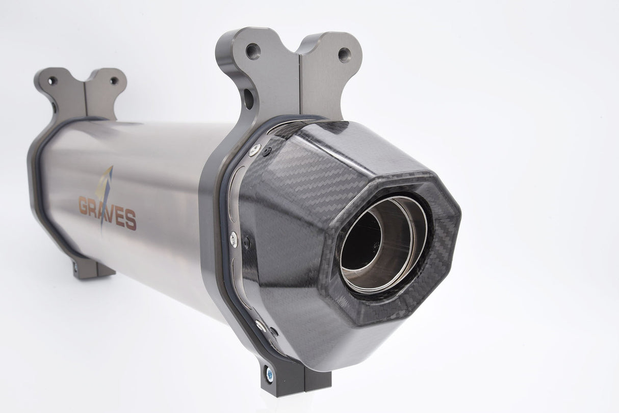 Graves motorsports cat-back slip-on exhaust Talon 1000 2019-2023 EXH-20T1-CBTT