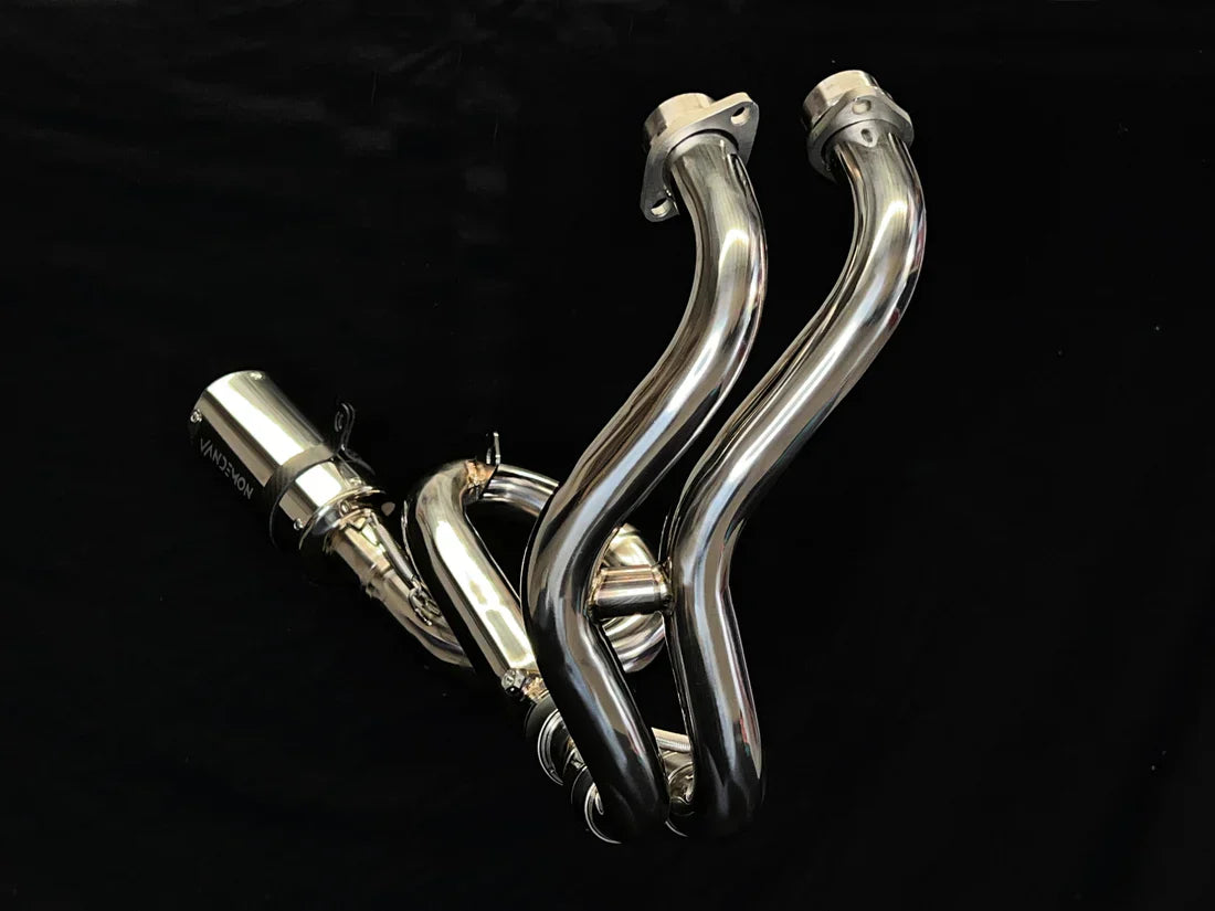 Vandemon Yamaha R7 MT07 FZ07 XSR700 Tracer 700/GT Tracer 7/GT Titanium Exhaust System YAMAMT07EXHTITAN VA-81
