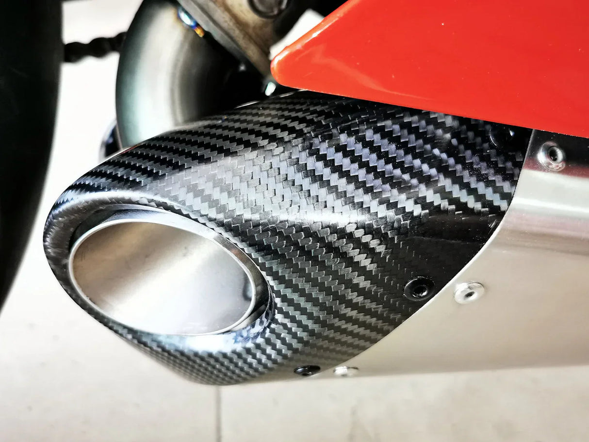 Vandemon Ducati Panigale 899, 1199, 1199R Titanium Muffler Low Mount Slip-On 2012-15 DUC899TIMUFBELA VA-121