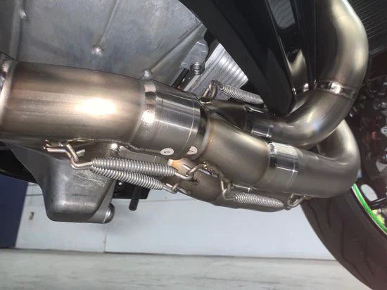 Vandemon Brushed Titanium Exhaust System Ninja ZH2 2020-25 KAWAZH2TIEXHSYSBRUB VA-98