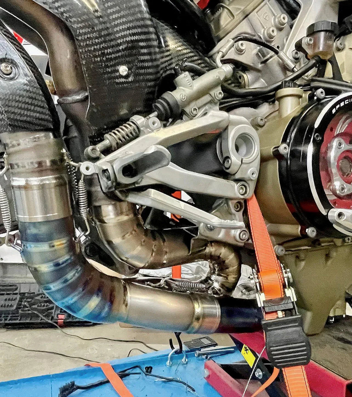 Vandemon Ducati Panigale & Streetfighter V4 Titanium High Mount 3/4 Slip-On 2023-2024 DUCV4SFTIMUFHMB VA-35