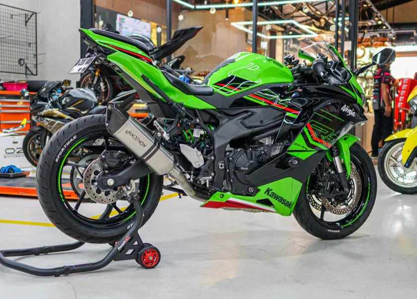 Vandemon Side Mount Titanium Race Exhaust System 2023-2025 ZX4R-ZX4RR KAWAZX25RTIEXHA VA-68