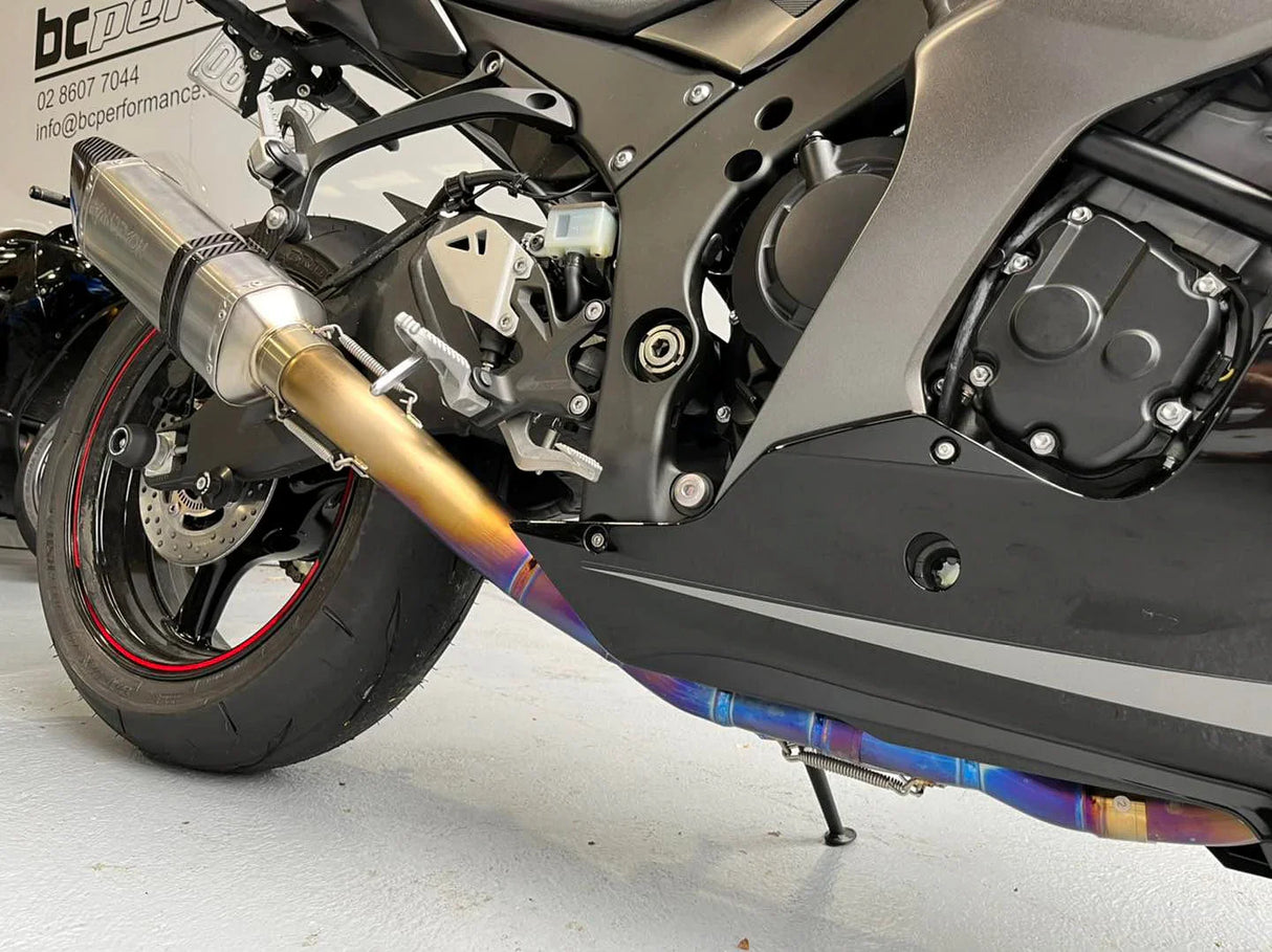 Vandemon ZX10R /ZX10RR 2011-2025 Titanium full Exhaust system with Carbon Fiber tip KAWAZX10EXTICFBA VA-89