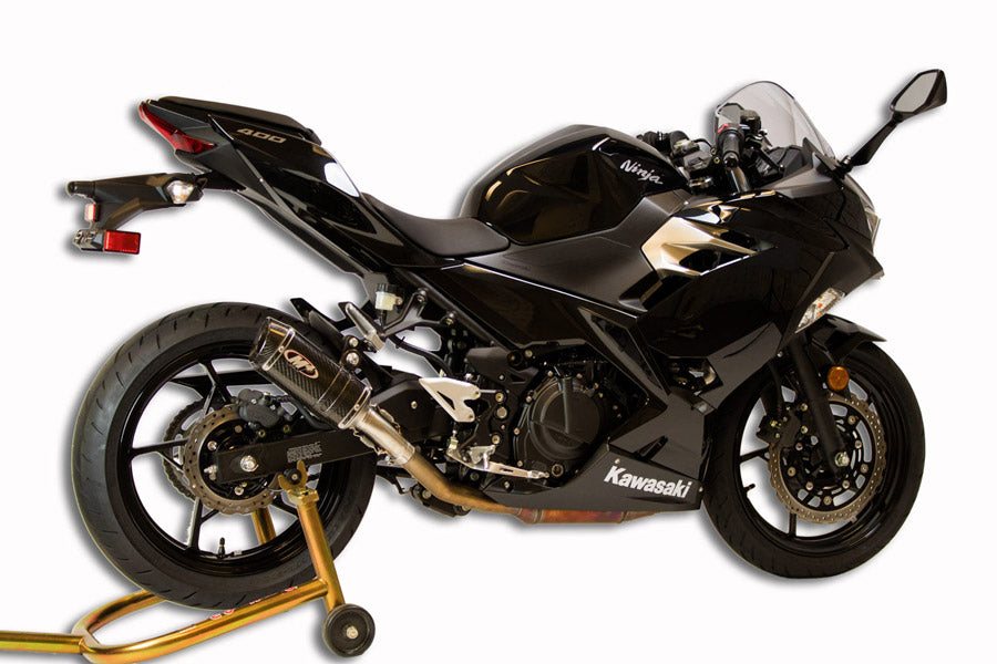 M4 Exhaust X-96 Carbon Fiber Slip On Ninja 400/500/Z400 2018-2024 KA4014