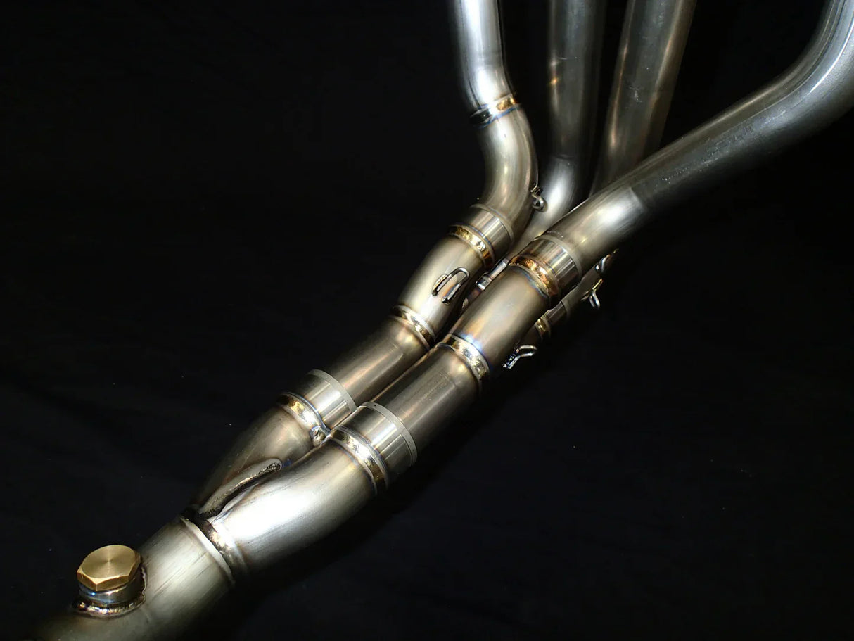 Vandemon ZX10R /ZX10RR 2011-2025 Titanium full Exhaust system with Carbon Fiber tip KAWAZX10EXTICFBA VA-89