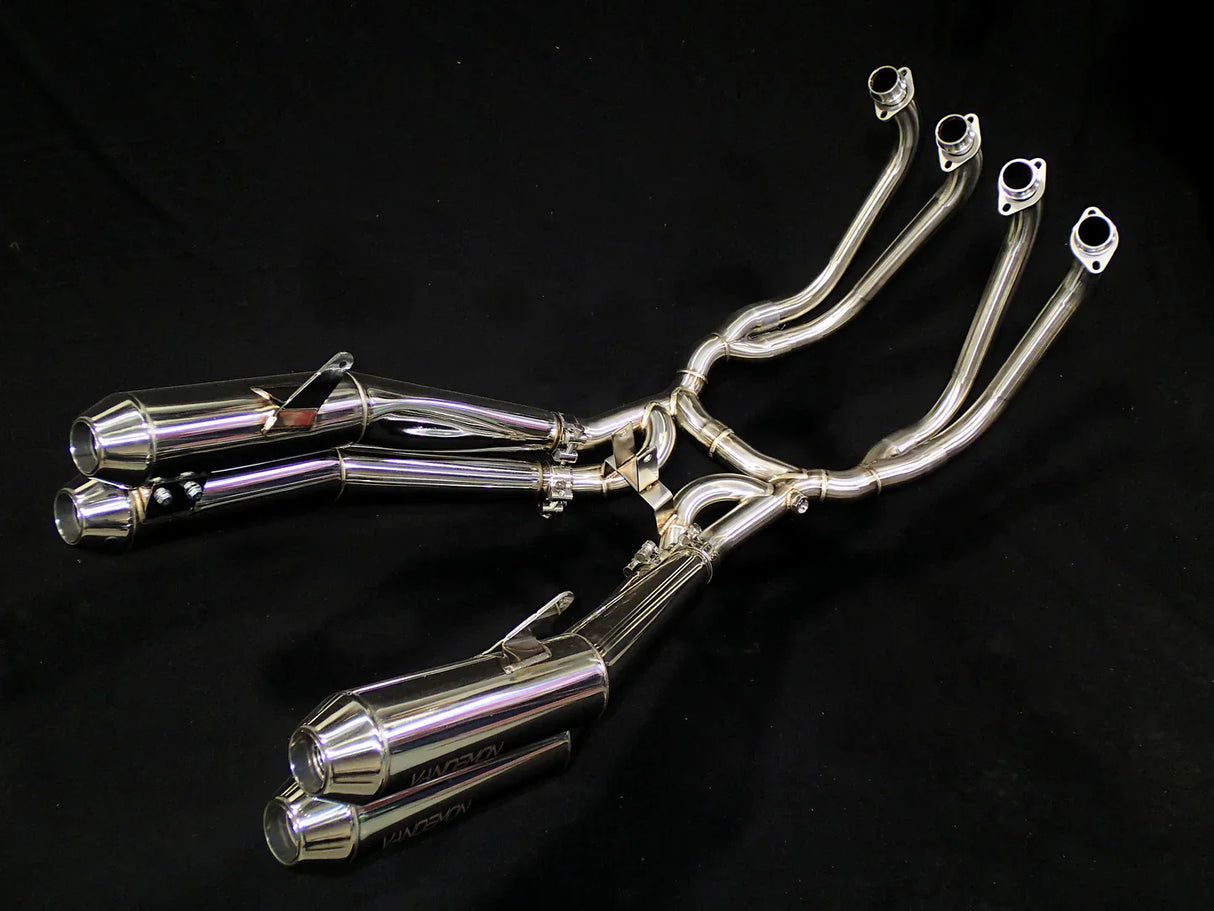 Vandemon Retro Stainless Steel Exhaust System Z900RS Cafe Racer 2018-24 KAWAZ900RS424SSEXHA VA-66