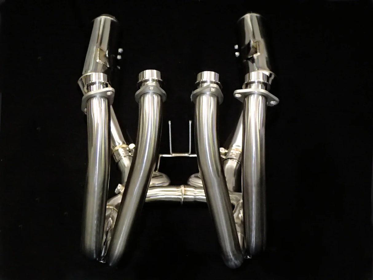 Vandemon Retro Stainless Steel Exhaust System Z900RS Cafe Racer 2018-24 KAWAZ900RS424SSEXHA VA-66