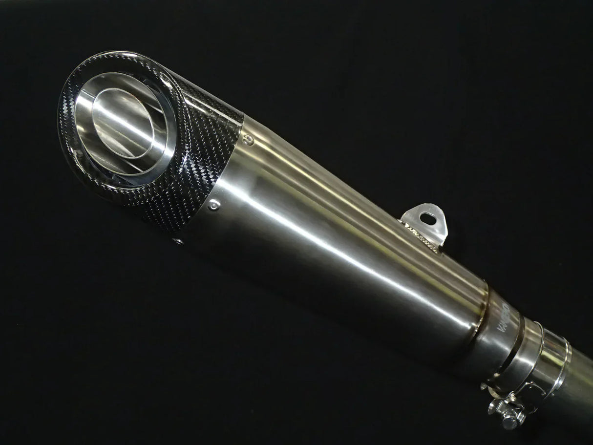 Vandemon Titanium Carbon Tip Slip-On H2 SE SX 2018-24 SKU: KAWAH2SESXH2RTIMUFC VA-145