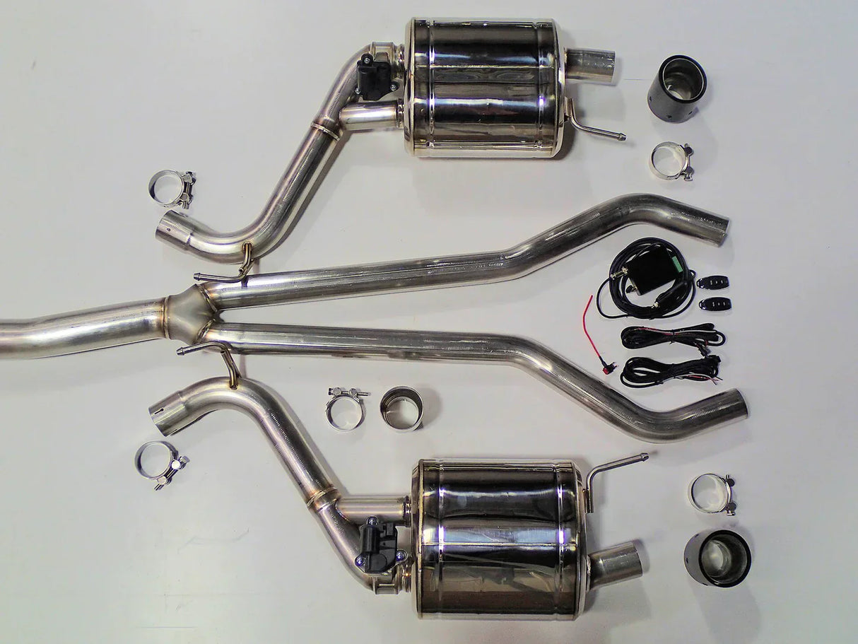 Vandemon Ford Mustang 2.3 ECO Boost Bimodal Stealth Cat back Exhaust System 2015+ MS23FRDEXHSSVLB VA-130