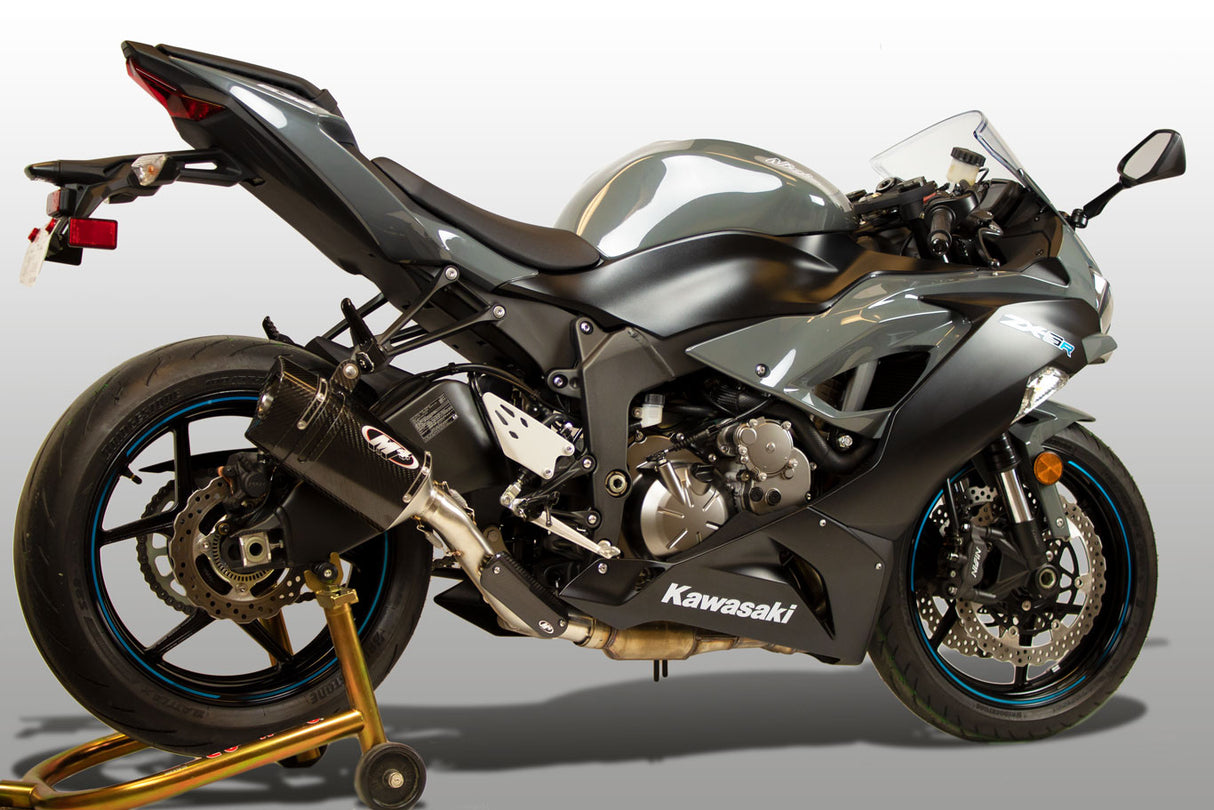 M4 Exhaust Tech 1 Carbon Fiber Slip On 2009 - 2024 ZX6R zx6 KA6934