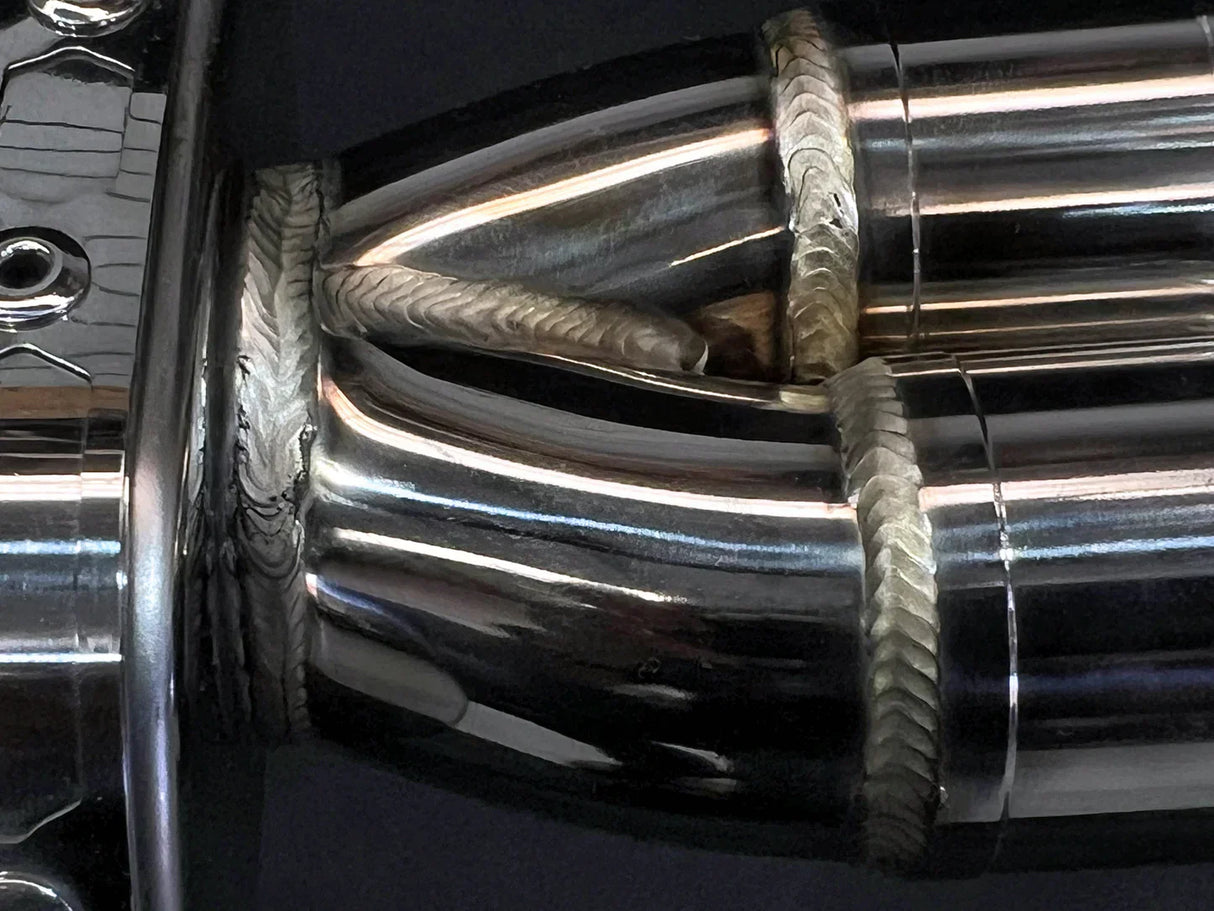 IN STOCK Vandemon CFMOTO single-sided swingarm 450SR-S 2023-2025 Stainless Steel / Titanium High Mount Exhaust System CFMOTO450SRSHMEXHC VA-8