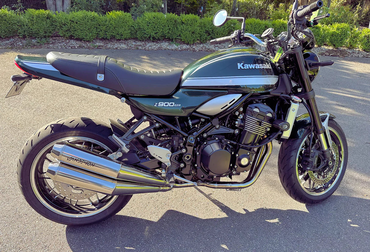 Vandemon Retro Stainless Steel Exhaust System Z900RS Cafe Racer 2018-24 KAWAZ900RS424SSEXHA VA-66