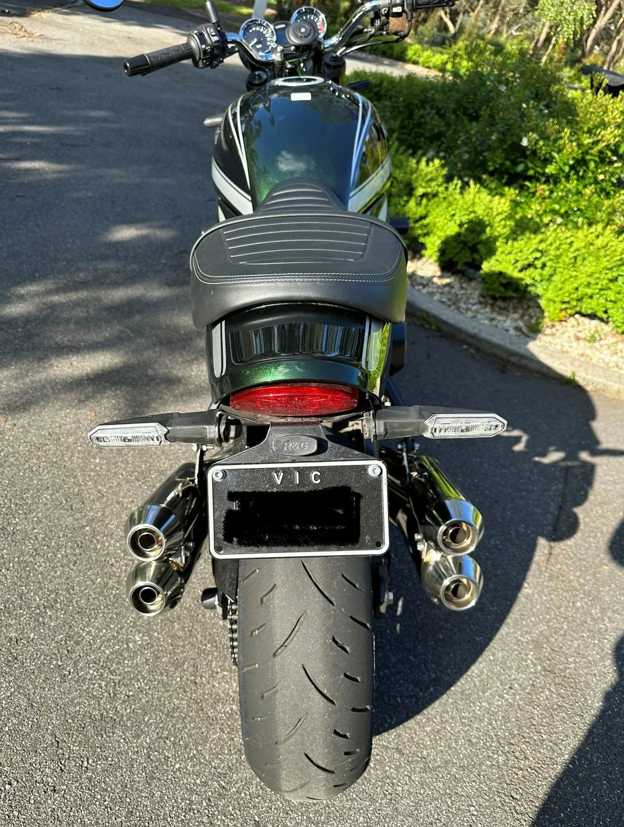 Vandemon Retro Stainless Steel Exhaust System Z900RS Cafe Racer 2018-24 KAWAZ900RS424SSEXHA VA-66