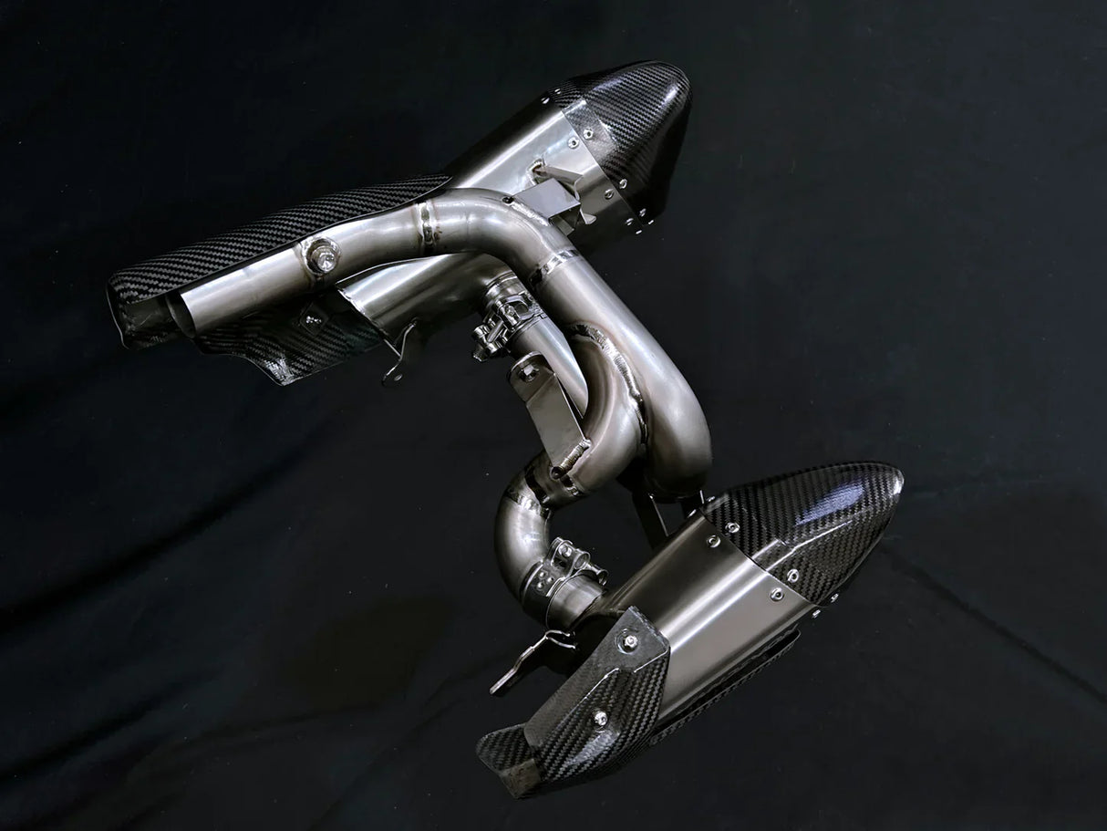 Vandemon Triumph Rocket 3R, GT and Storm Titanium Slip-On Mufflers 2019-2024 TRIUMROCKET3MUFC VA-1