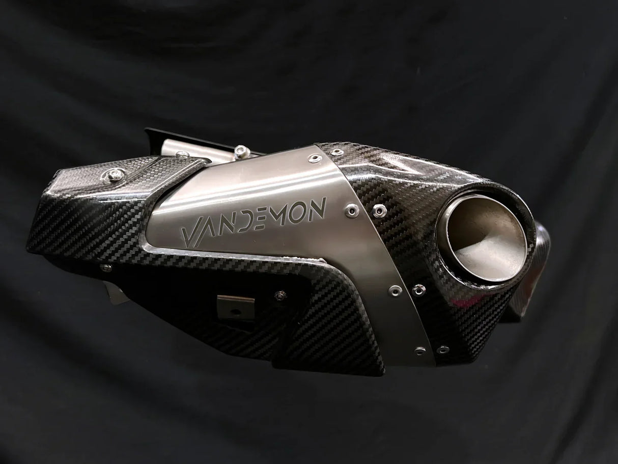 Vandemon Triumph Rocket 3R, GT and Storm Titanium Slip-On Mufflers 2019-2024 TRIUMROCKET3MUFC VA-1