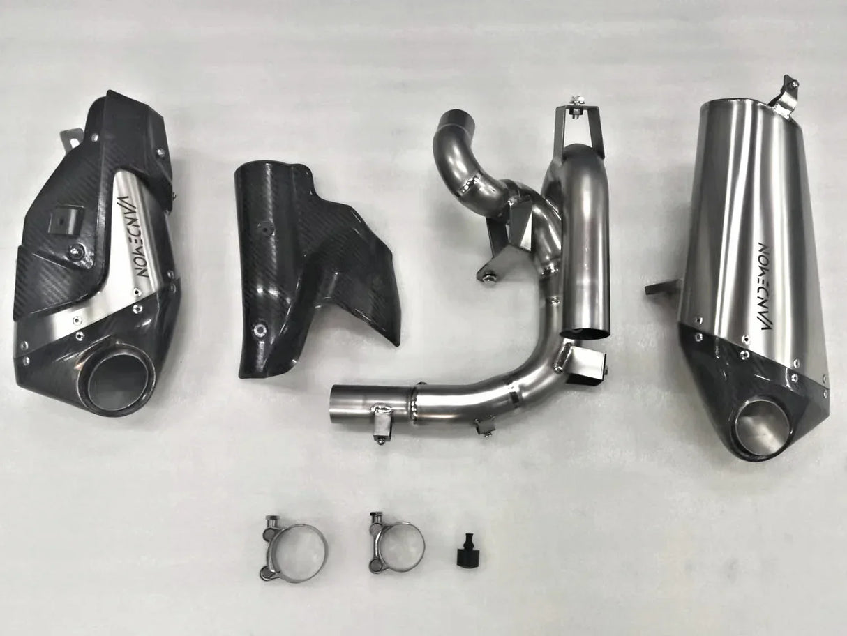 Vandemon Triumph Rocket 3R, GT and Storm Titanium Slip-On Mufflers 2019-2024 TRIUMROCKET3MUFC VA-1