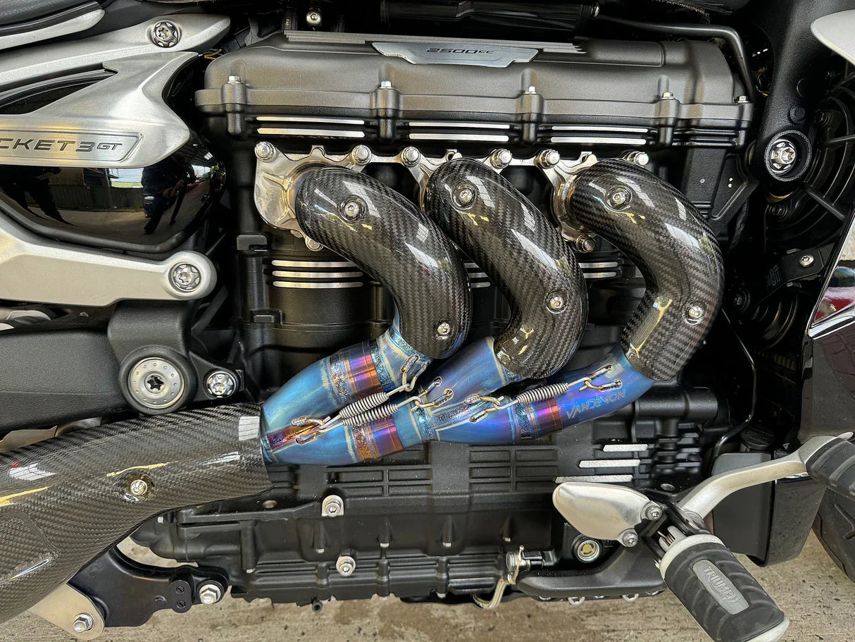 IN STOCK Vandemon Triumph Rocket 3R & GT 2500cc 2019-2025 Titanium Exhaust Manifold TRIUMROCKET3SSHEADR VA-11
