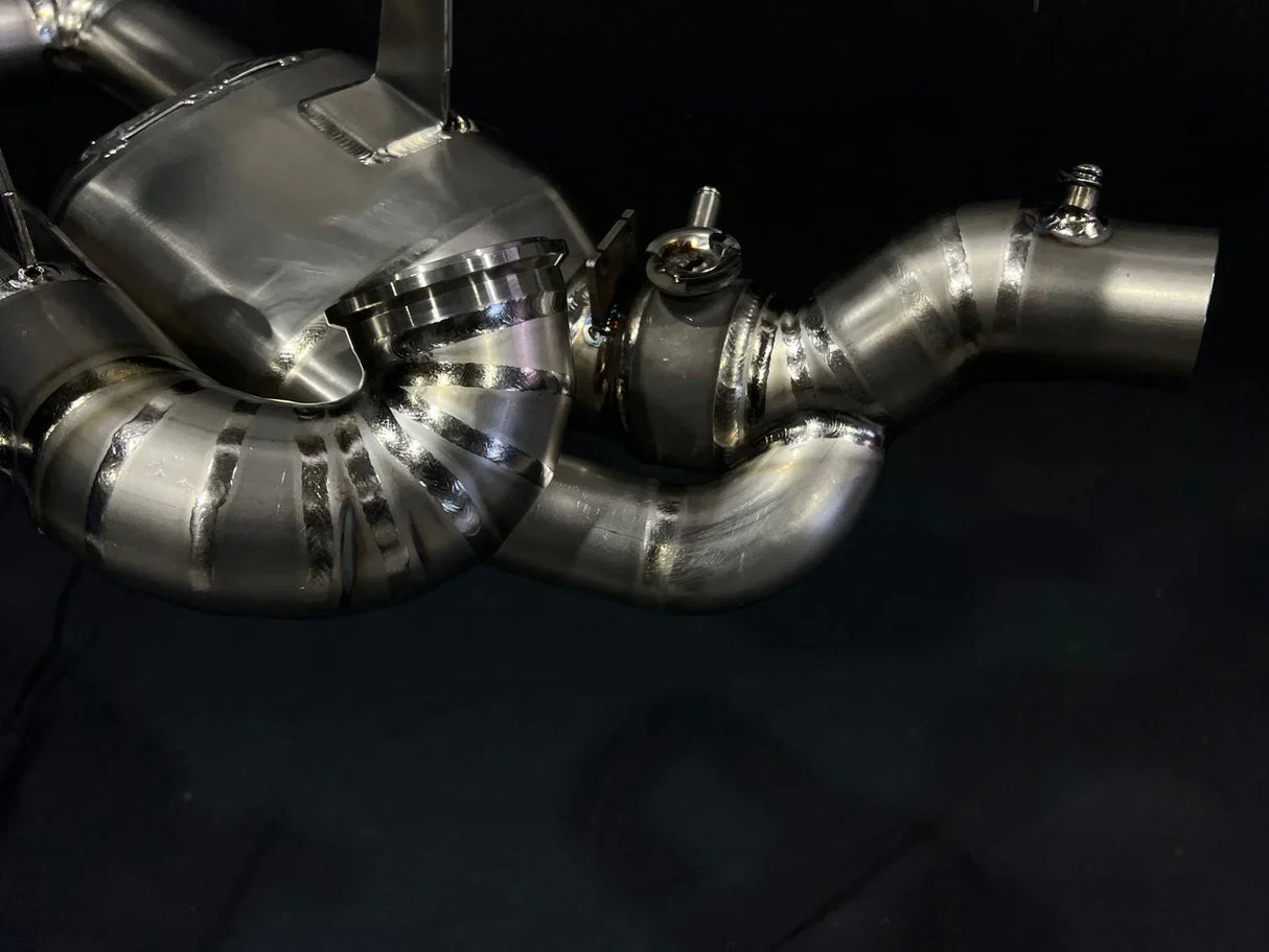 Vandemon Ducati V2 Panigale & Bayliss Edition Titanium Stealth Slip-On Bimodal Muffler DUCV2TIEXLINKWVA VA-43