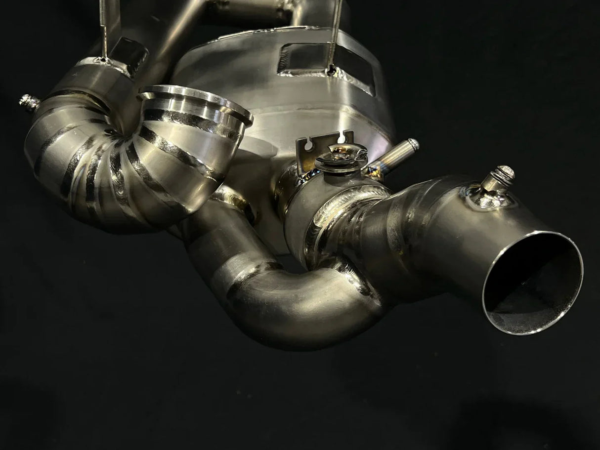Vandemon Ducati V2 Panigale & Bayliss Edition Titanium Stealth Slip-On Bimodal Muffler DUCV2TIEXLINKWVA VA-43