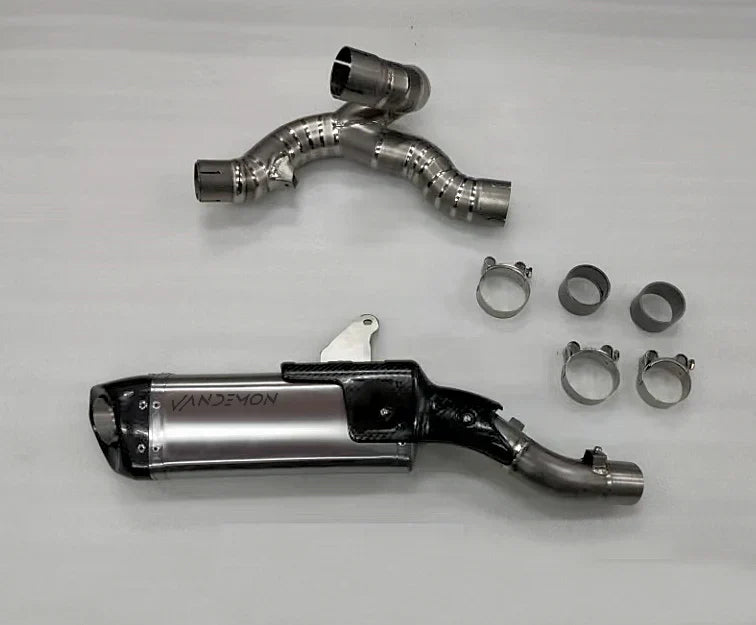 Vandemon Ducati Multistrada V4 Titanium Slip-On & Optional front headers DUCV4MTSTIMUFFB VA-33