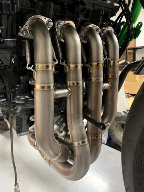 Vandemon Brushed Titanium Exhaust System Ninja ZH2 2020-25 KAWAZH2TIEXHSYSBRUB VA-98