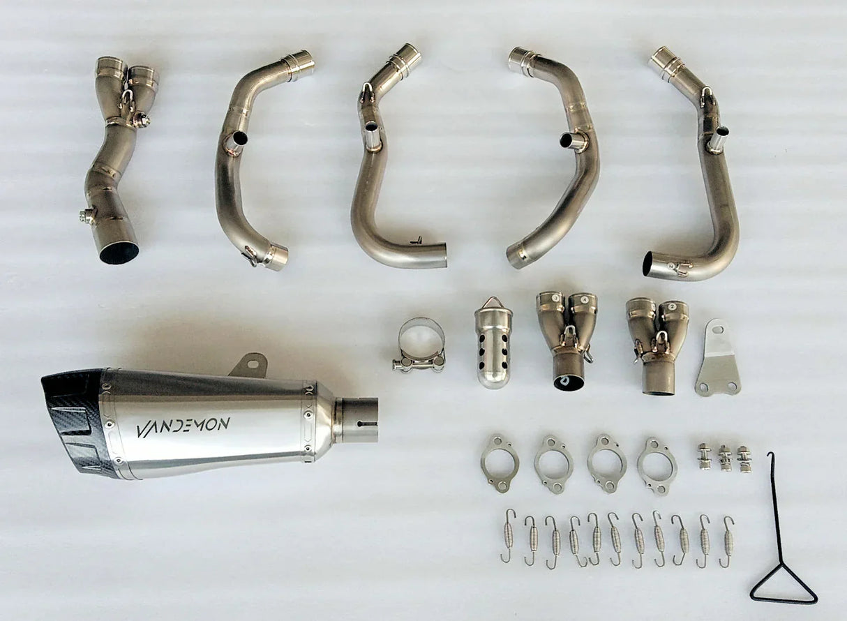 Vandemon Titanium Low Mount Exhaust System ZX4R-ZX4RR 2023- 2025 KAWAZX4RTILMEXHA VA-76
