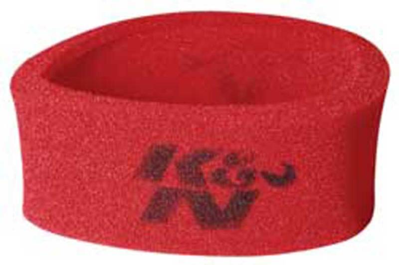 K&N Universal Airforce PreCleaner Air Filter Foam Wrap - Round Straight - Red 25-3750