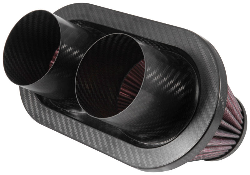 K&N Universal Air Filter - 3in Dual Flange / 10x5.125in Base / 6.375x3.0625in Top / 5.5in Height RP-6101