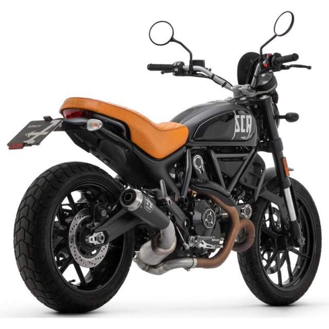 71223PRN Arrow Pro-Race Slip-on Exhaust, Nichrome Dark Ducati Scrambler 800 Icon 21-25