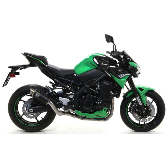 Arrow Kawasaki Z900 '20 Homol.Gp2 Aluminium Dark Auspuff mit geschweißtem Verbindungsrohr für Orig. oder Arrow-Sammler 71556gpi