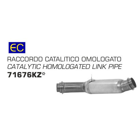 71676KZ Arrow Homologated Link Pipe for KTM 1290 SuperDuke R 2017-2024