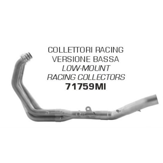 Arrow Low Version RACING Stainless Steel Collector Yamaha Mt-09 21-23 71759MI