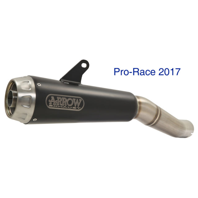 Arrow Pro-Race Exhaust, Nichrom Dark for Ducati Scrambler 800 / Monster 797 2017-2024 71876PRN