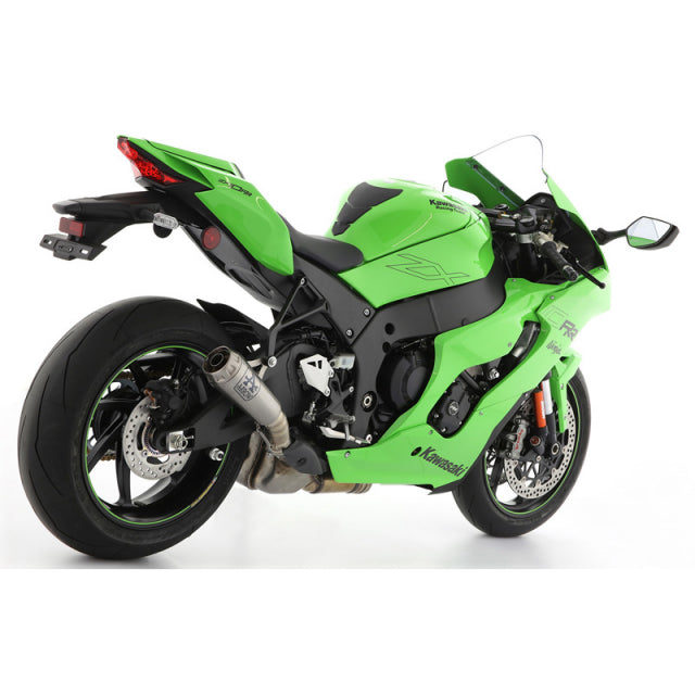 71928PRI Arrow Pro-Race Slip-on Exhaust, Nichrome for Kawasaki ZX-10RR 2021-2025