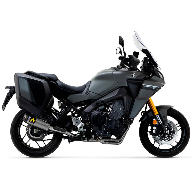 Arrow Works Slip-on-Auspuff, Nichrom dunkel für Yamaha Tracer 9 GT 21-24 71935PKN