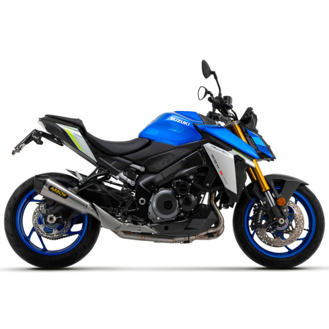 71938XK Arrow SX-Kone Slip-on Exhaust, Nichrome for Suzuki GSX-S1000 21 -24 /GX 2024