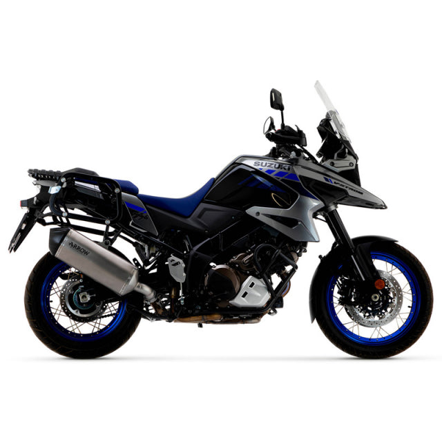 Arrow Suzuki V-Strom 1050 '21 Homologierter Titan-Sonora-Schalldämpfer mit Carbon-Endkappe 72502sk