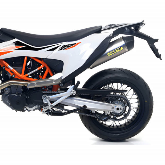 IN STOCK OPEN BOX Arrow KTM 690 SMC/ENDURO R LC4 9-24 Race-Tech Titanium Slip On With Carbon End Cap 72624pk