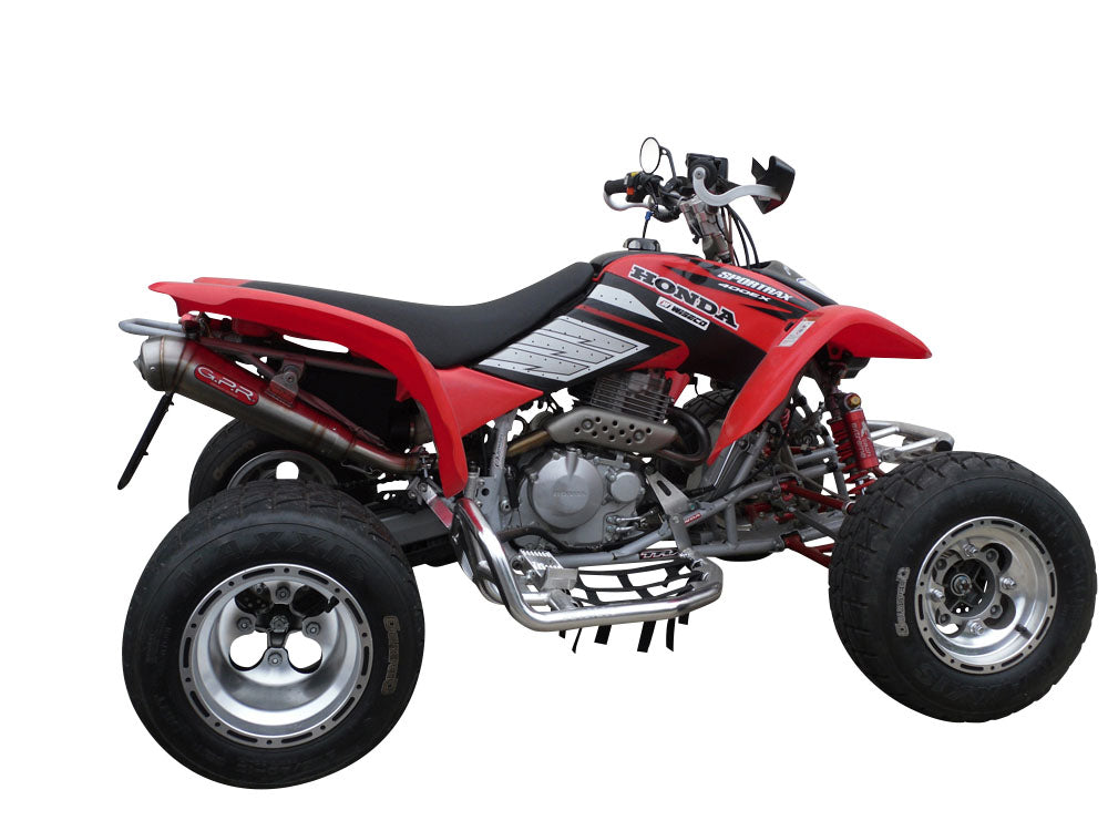 GPR Powercone Evo, Slip-on Exhaust with Removable DB Killer, Link Pipe Honda TRX400 EX 1999-2014 QUSP.137.PCEV
