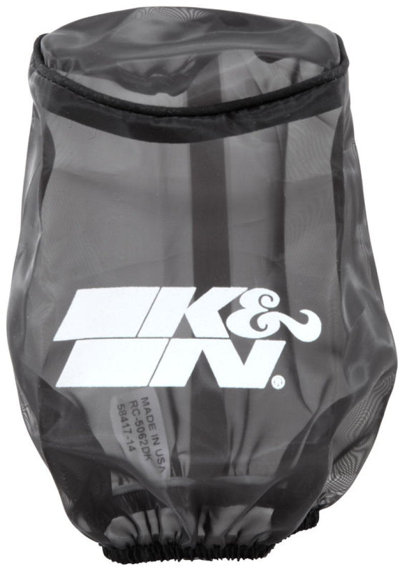 K&N 4.5in Base ID x 3.5in Top ID x 6in H - Black - Round Tapered - DryCharger Air Filter Wrap RC-5062DK