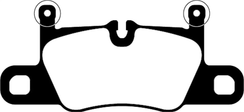 EBC 2016+ Porsche 911 (991/2 w/Cast Iron Rotors) 3.0TT Carrera Redstuff Rear Brake Pads DP32371C