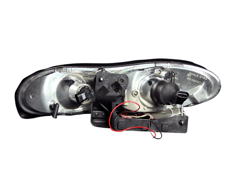 ANZO 1998-2002 Chevrolet Camaro Projector Headlights w/ Halo Chrome 121159