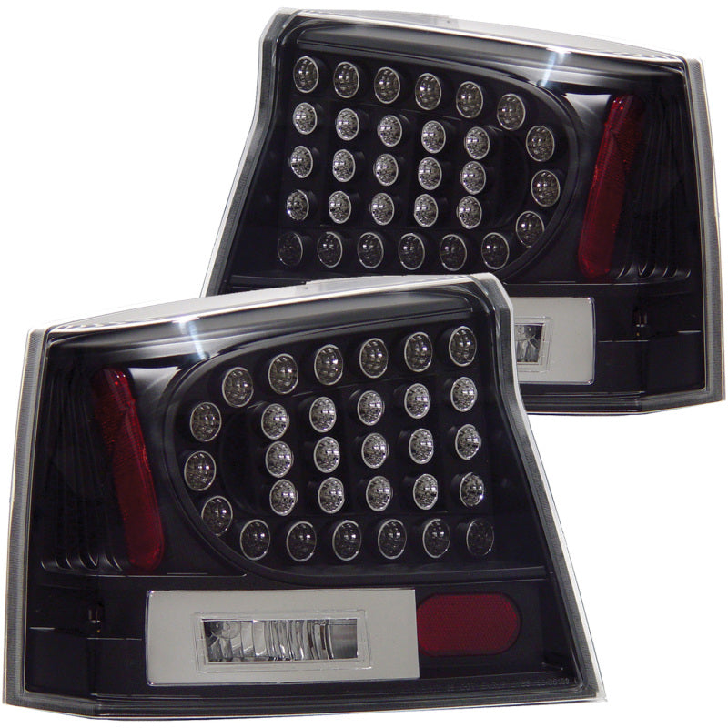 ANZO 2006-2008 Dodge Charger LED Taillights Black 321014
