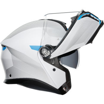 AGV Tourmodular Helmet - Frequency - Light Gray/Blue - Small 211251F2OY00610